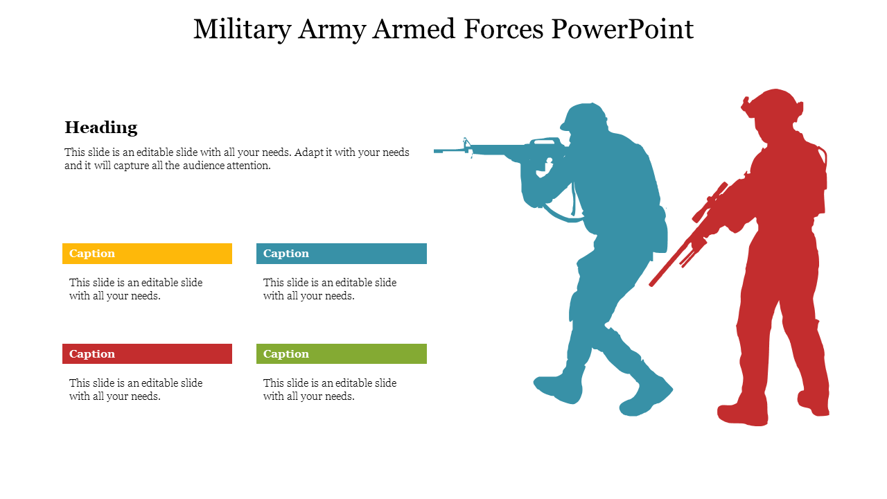 Creative Military Army Armed Forces PowerPoint Template